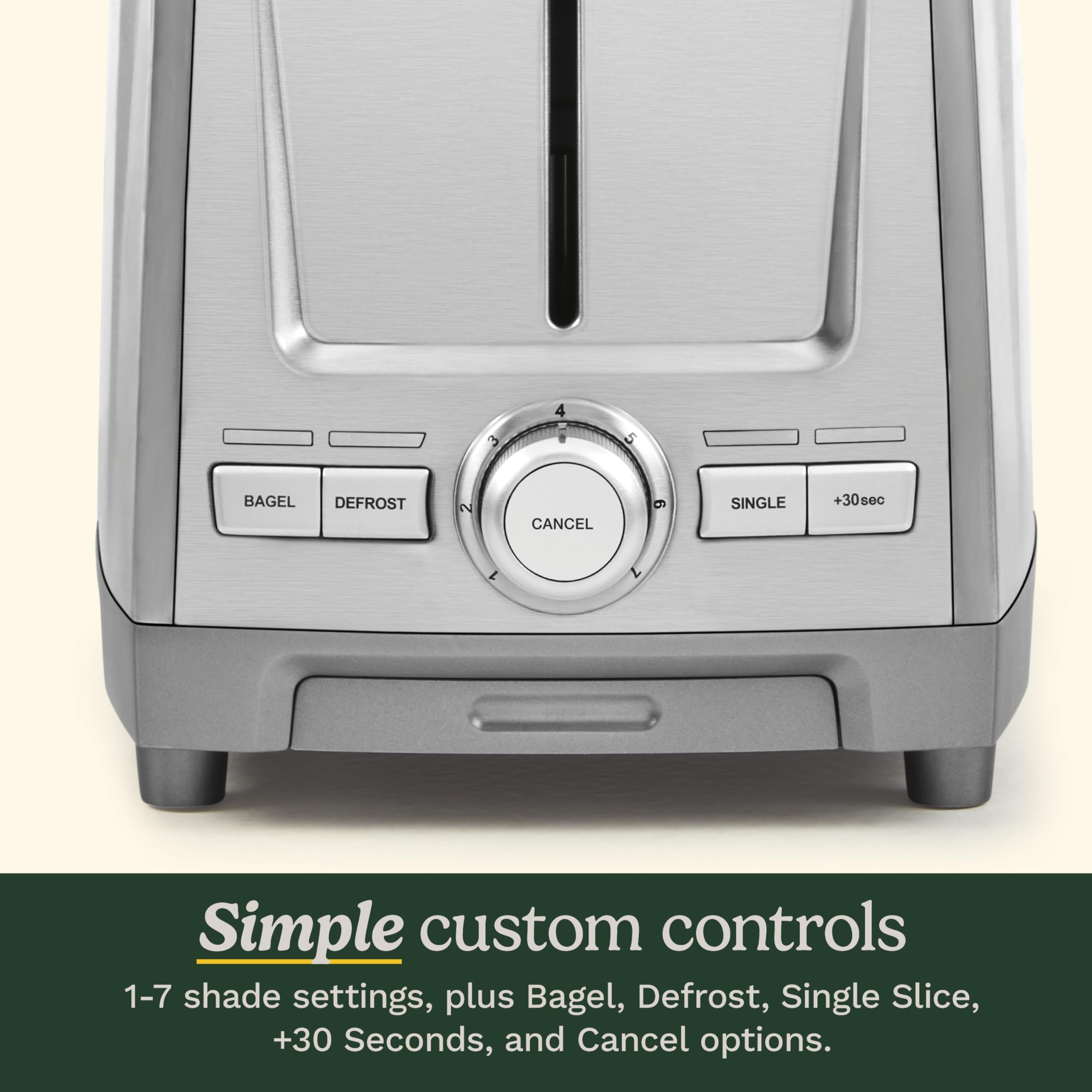 Cuisinart 2-Slice XL Slot Stainless Steel Toaster, Stainless Steel, CPT-1600 - Image 4