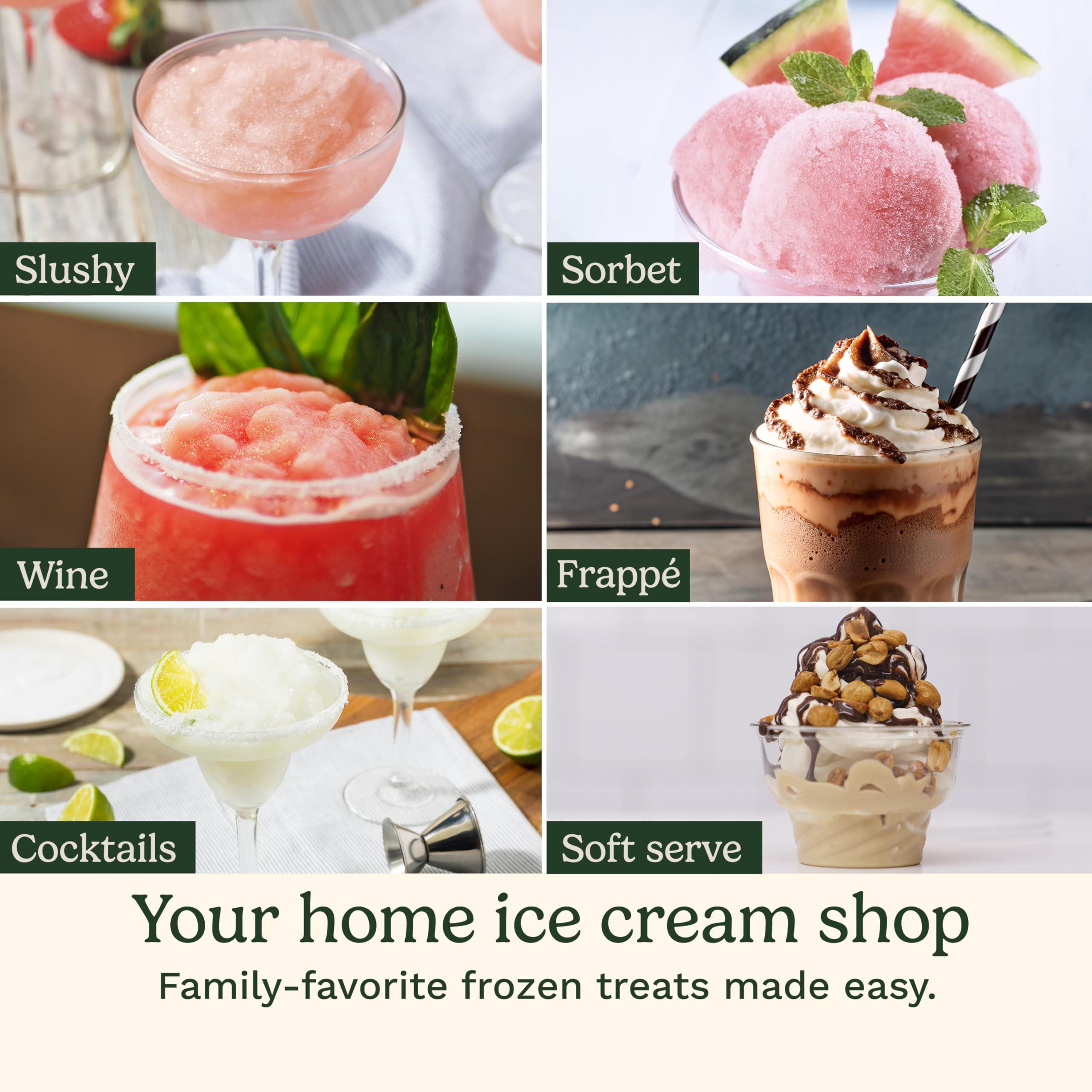 Cuisinart 6-in-1 Slushy & Soft-Serve Maker, Ice Cream Maker Machine Makes Soft-Serve Ice Cream, Slushies, Sorbet and More, Quick-Freeze Chill Technology Maintains Perfect Temperature, ICE-200 - Image 5