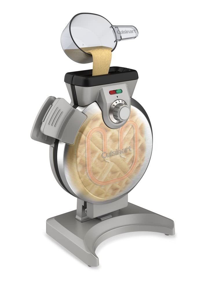 Cuisinart Belgian Waffle Maker, Vertical Iron, Silver, WAF-V100P1 - Image 5