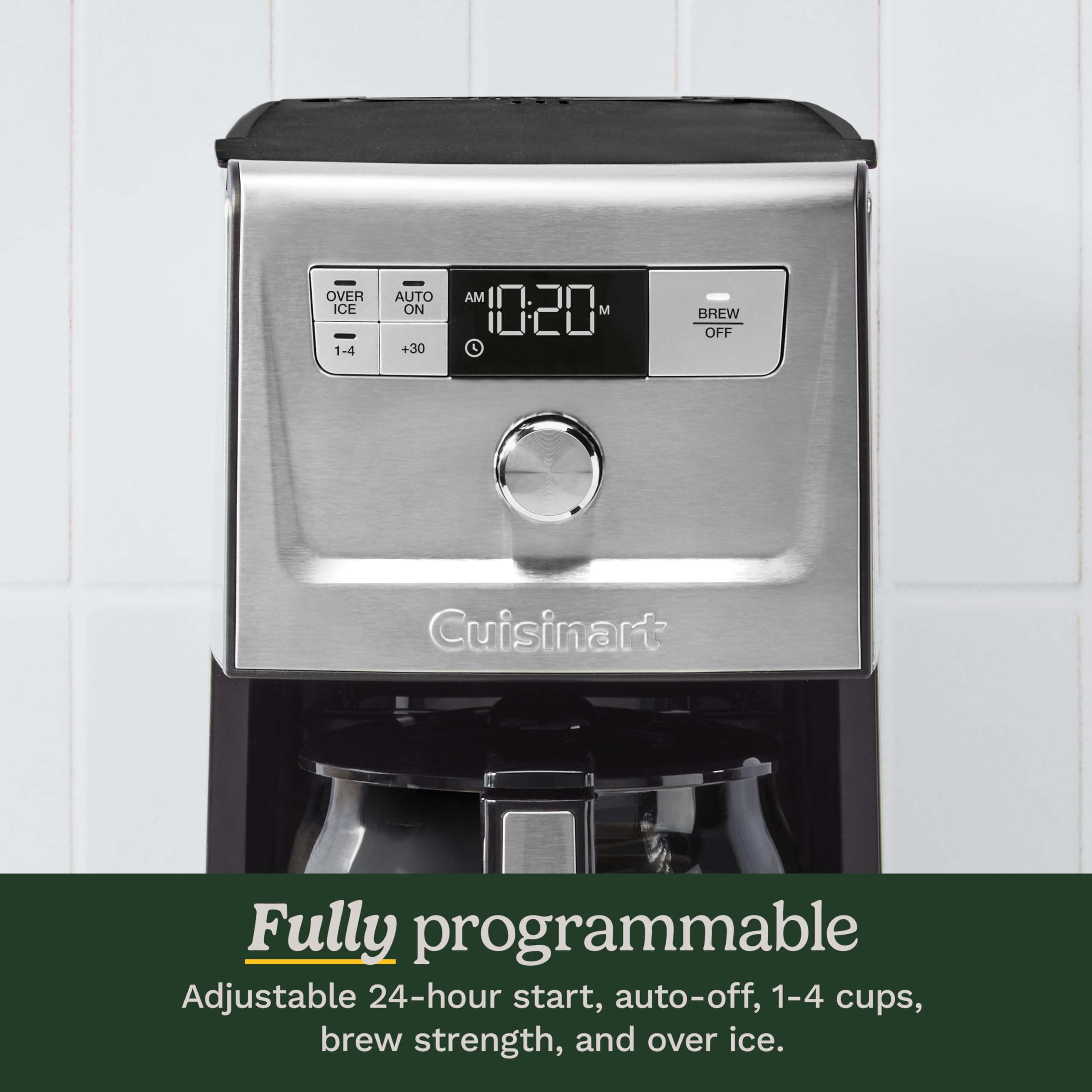 Cuisinart Coffee Maker, 14-Cup PerfecTemp Programmable Coffee Machine Glass Carafe with 1-4 Cup Setting, Brew Strength Control, Brew Pause, and Over Ice Function, Stainless Steel, DCC-3500SS - Image 3