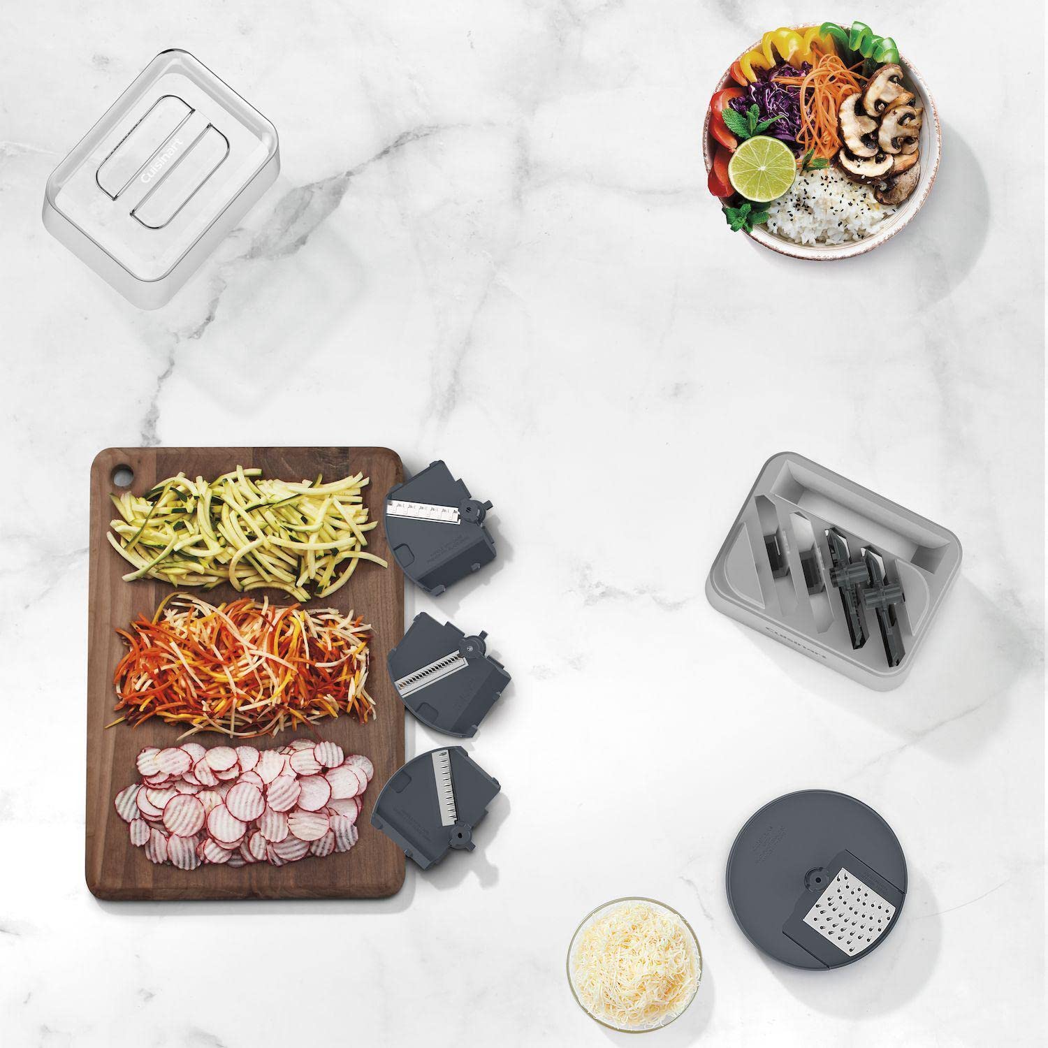 Cuisinart Core Essentials Multifuncational Disc Storage, MFD-4 Case Blade Holder,Grey - Image 3