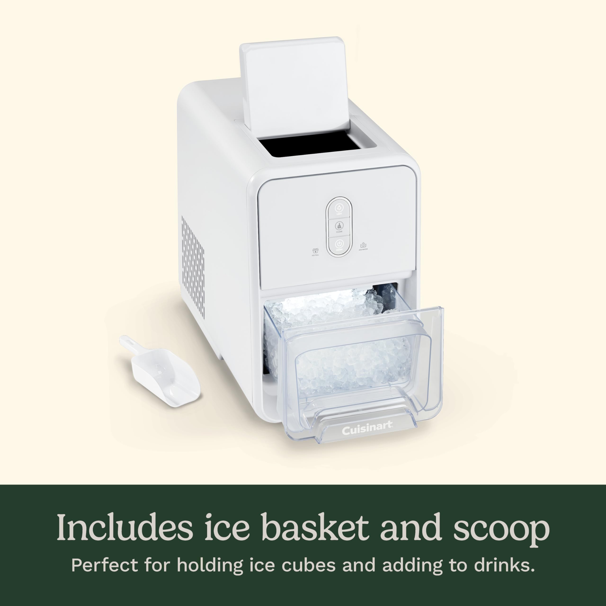 Cuisinart Counter-Top Nugget Ice Cube Maker, White, IMC-12 - Image 5