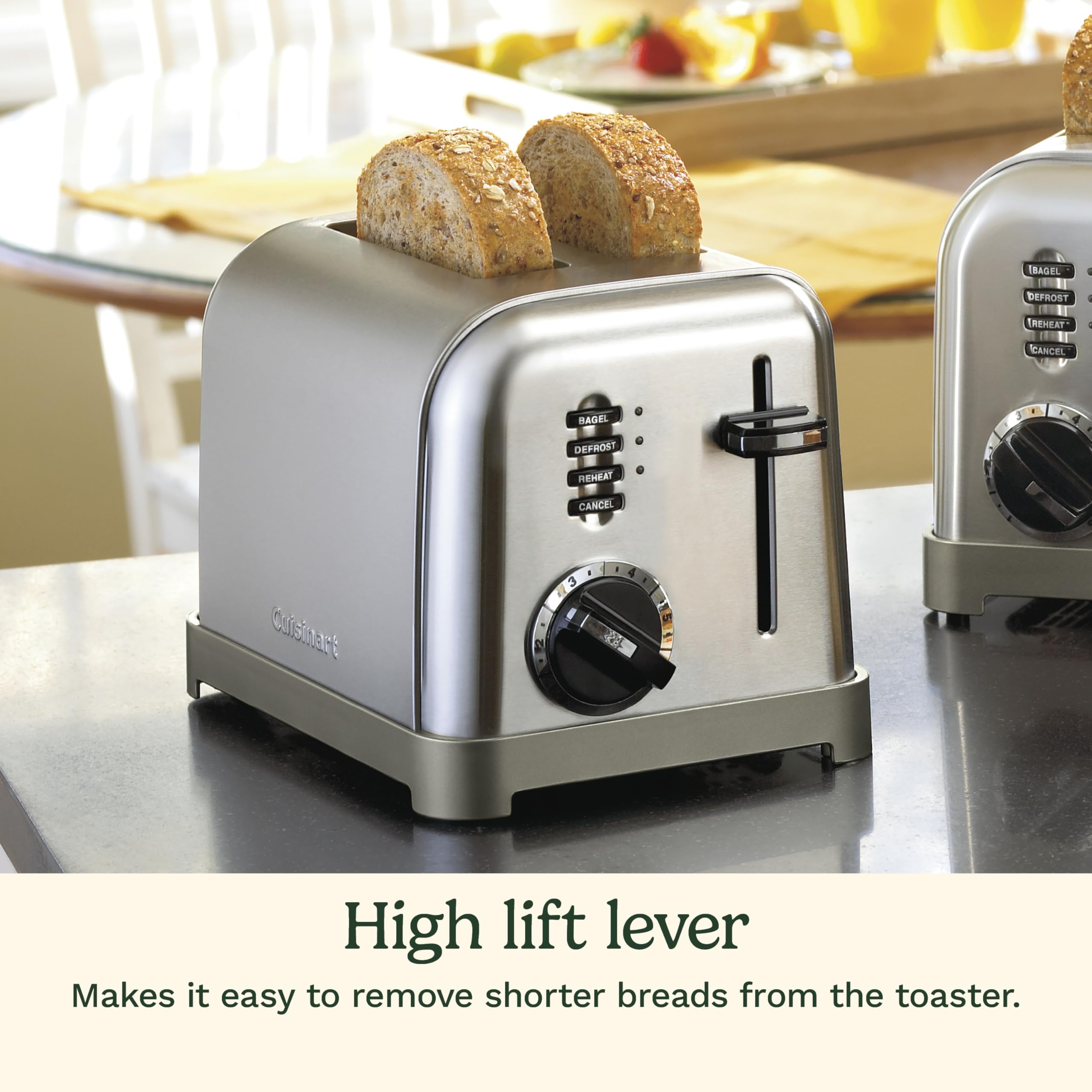 Cuisinart CPT-160 Metal Classic 2-Slice Toaster, Brushed Stainless - Image 4