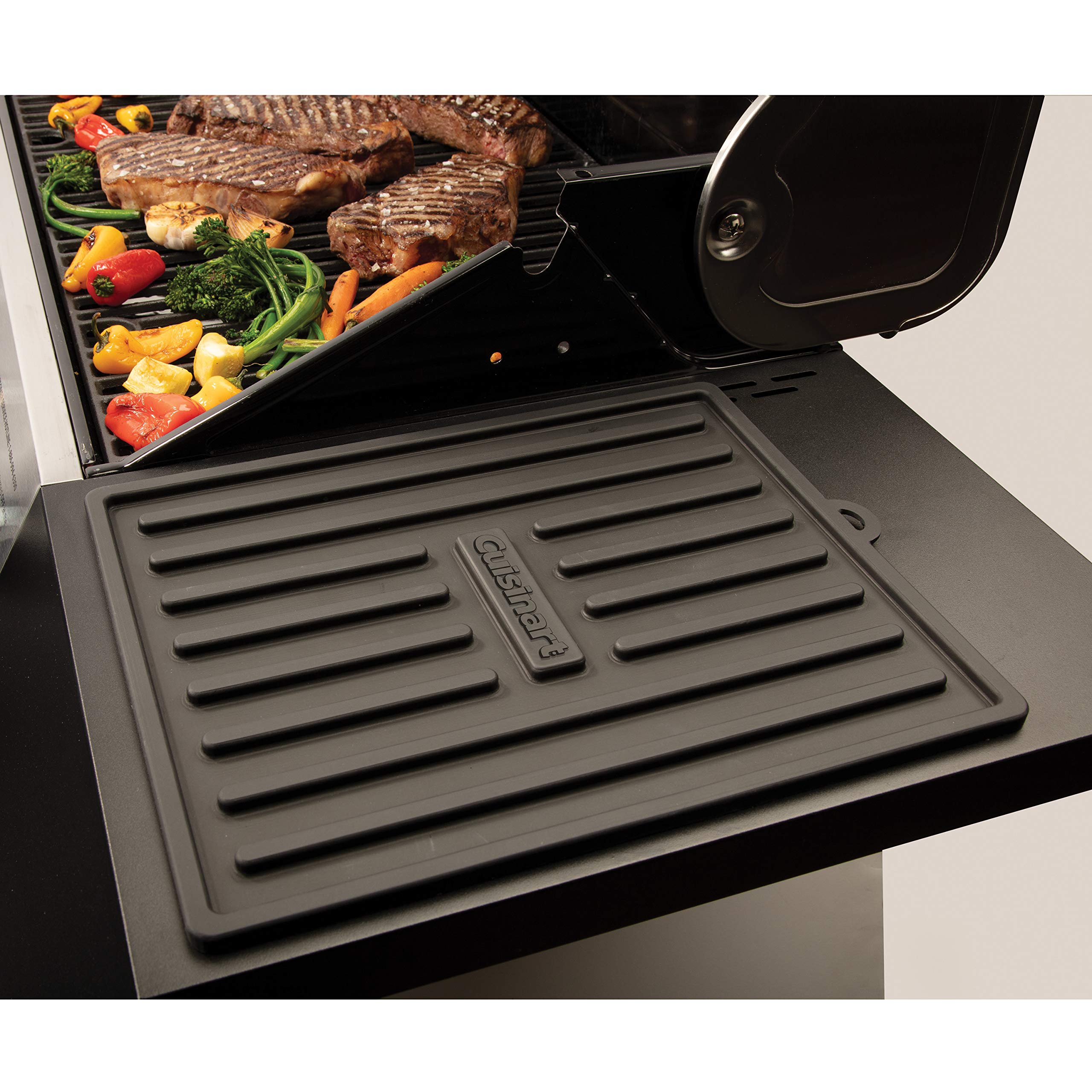 Cuisinart CTM-820 Silicone Grill Tool Mat, 11" x 14", Black - Image 4