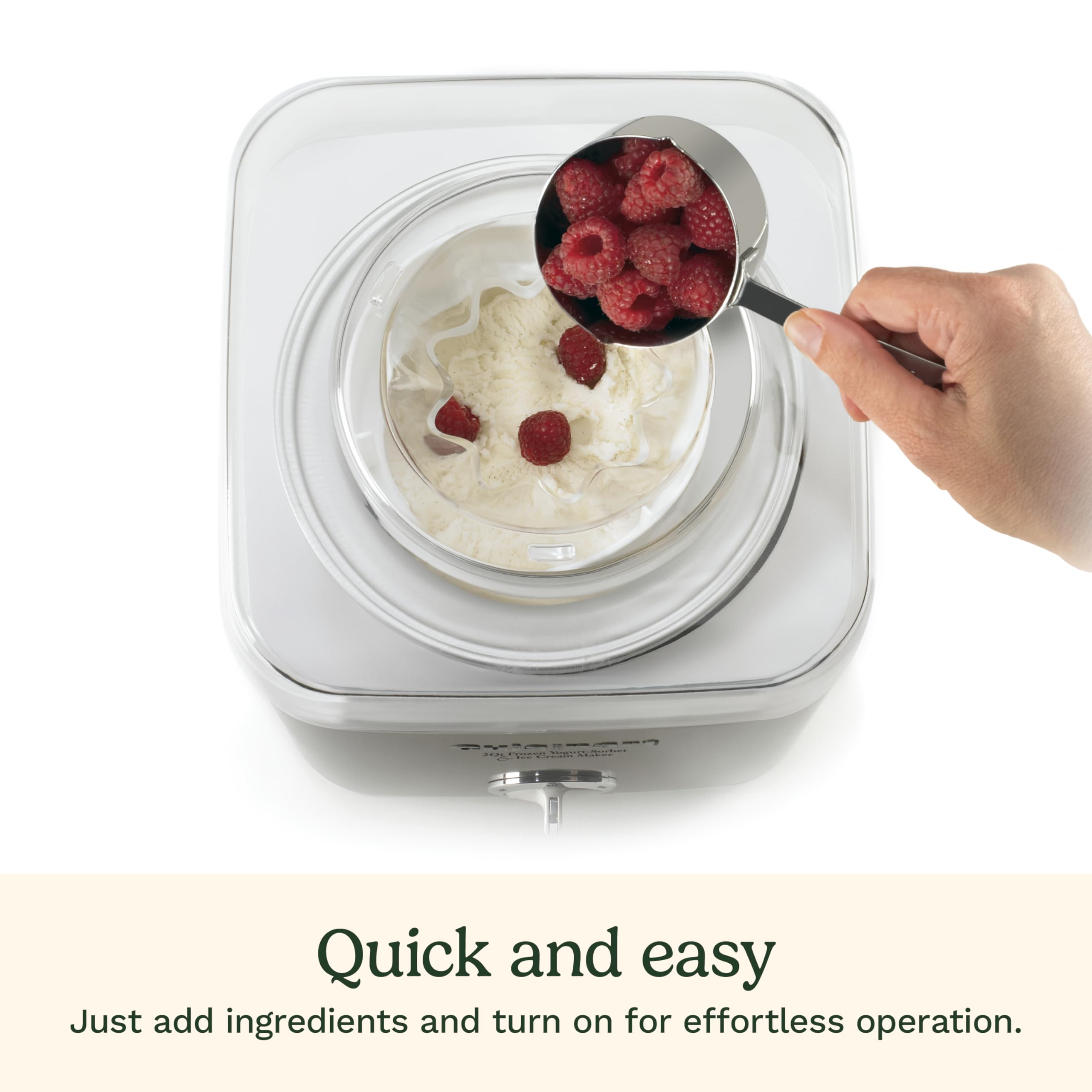 Cuisinart Ice Cream Maker Machine, 2-Quart Ice Cream, Sorbet and Frozen Yogurt Machine, Fully Automatic Double-Insulated Freezer Bowl Makes Frozen Desserts in Under 30 Minutes, ICE30BCP1, Silver - Image 5