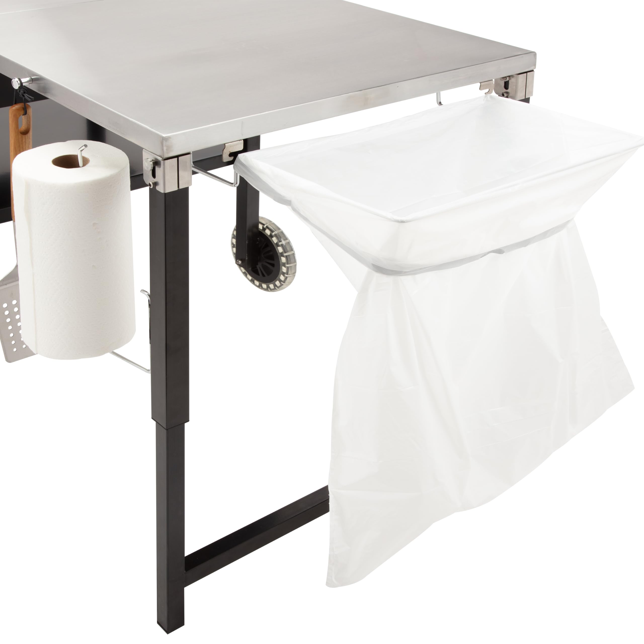Cuisinart Prep ‘n Cook Outdoor Table and Grill Stand, Stainless Steel Folding Table with Wheels, 48” x 24” Prep Station for Home BBQ, Tailgates, Cookouts - Image 6